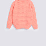 GIRLS POINTELLE SWEATER