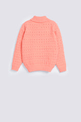 GIRLS POINTELLE SWEATER