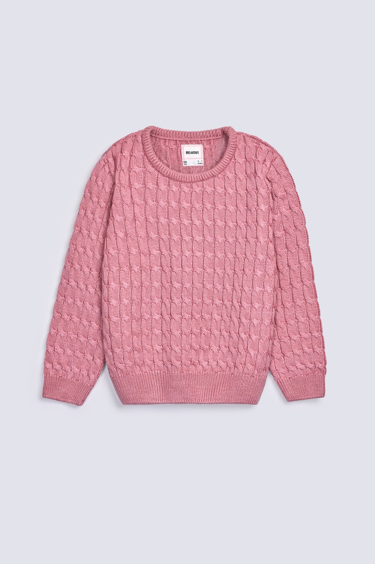 GIRLS CABLE KNIT SWEATER