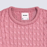 GIRLS CABLE KNIT SWEATER