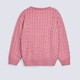 GIRLS CABLE KNIT SWEATER