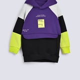 BOYS COLOR BLOCK HOODED TOP