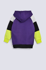 BOYS COLOR BLOCK HOODED TOP