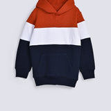 BOYS CABLE JACQUARD HOODED TOP