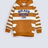 BOYS STRIPER HOODED TOP