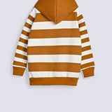 BOYS STRIPER HOODED TOP