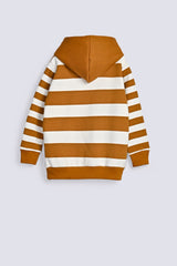 BOYS STRIPER HOODED TOP