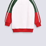 BOYS CONTRAST SLEEVE SWEAT SHIRT