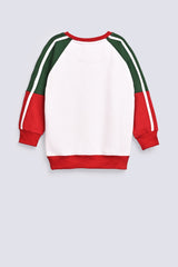 BOYS CONTRAST SLEEVE SWEAT SHIRT