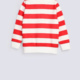 BOYS STRIPER POLO SWEATSHIRT