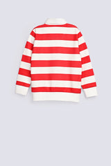 BOYS STRIPER POLO SWEATSHIRT