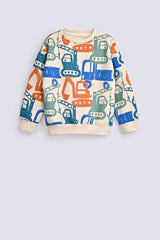 BOYS ROTARY PRINT SWEATSHIRT