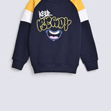 BOYS CONTRAST RAGLAN SLEEVE SWEATSHIRT