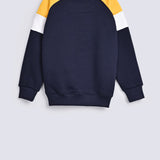 BOYS CONTRAST RAGLAN SLEEVE SWEATSHIRT