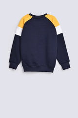 BOYS CONTRAST RAGLAN SLEEVE SWEATSHIRT