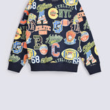 BOYS DROP SHOULDER PRINTED SWEATSHIRT