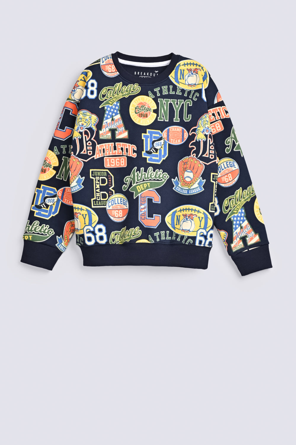 BOYS DROP SHOULDER PRINTED SWEATSHIRT