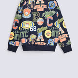 BOYS DROP SHOULDER PRINTED SWEATSHIRT