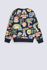 BOYS DROP SHOULDER PRINTED SWEATSHIRT