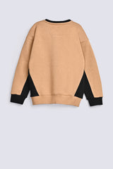 BOYS DROP SHOULDER CONTRAST PANEL SWEATSHIRT