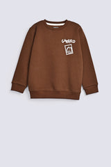 BOYS GARFIELD PRINT SWEATSHIRT