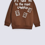 BOYS GARFIELD PRINT SWEATSHIRT