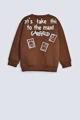 BOYS GARFIELD PRINT SWEATSHIRT