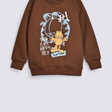 BOYS GARFIELD PRINT SWEAT SHIRT