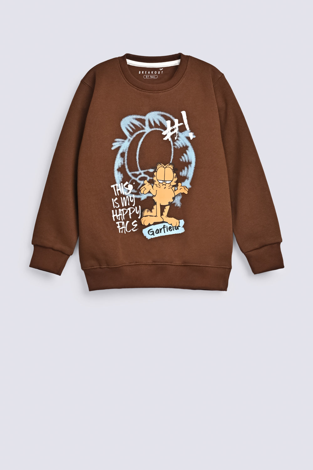 BOYS GARFIELD PRINT SWEAT SHIRT