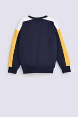 BOYS DROP SHOULDER CONTRAST PANEL SWEAT SHIRT