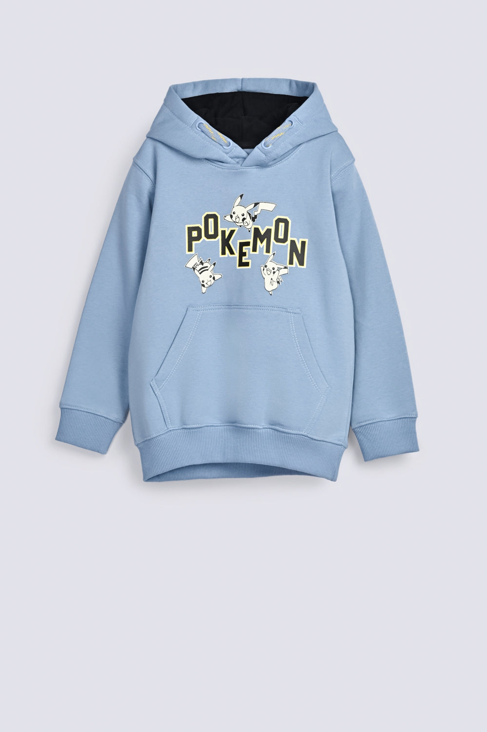 BOYS PIKACHU PRINTED HOODED TOP