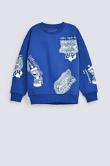 BOYS DROP SHOULDER PRINTED SWEATSHIRT