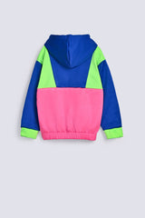 GIRLS COLOR BLOCKING HOODIE