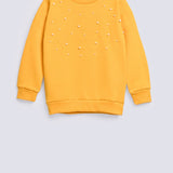 GRILS EMBELLISHED SWEATSHIRT