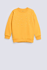 GRILS EMBELLISHED SWEATSHIRT