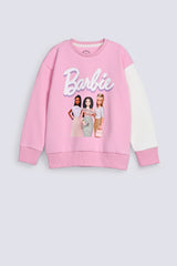 GIRLS DROP SHOULDER BARBIE SWEATSHIRT