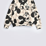 GIRLS CROPPED BOXY FIT MICKEY SWEATSHIRT