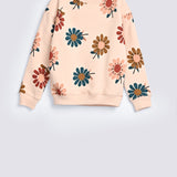 GIRLS DROP SHOULDER PRINTED SWEATSHIRT