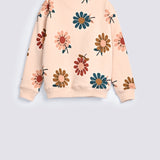 GIRLS DROP SHOULDER PRINTED SWEATSHIRT