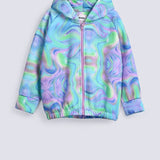 GIRLS TIE AND DYE HOODIE