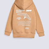 BOYS DROP SHOULDER PANEL HOODIE TOP