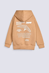 BOYS DROP SHOULDER PANEL HOODIE TOP