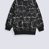 BOYS POCKET DETAIL PRINTED SWEAT SHIRT