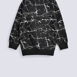 BOYS POCKET DETAIL PRINTED SWEAT SHIRT