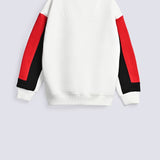 BOYS DROP SHOULDER CONTRAST SLEEVE SWEATSHIRT