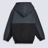 BOYS HALF ZIP HOODED TOP