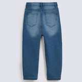 GIRLS EMBROIDERED MOM FIT DENIM