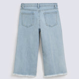 GIRLS FRAYED CAPRI DENIM