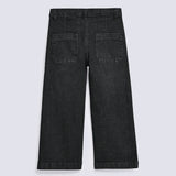 GIRLS EMBROIDERED FLARE FIT DENIM