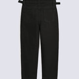 GIRLS MOM FIT DENIM WITH BELT DETAIL